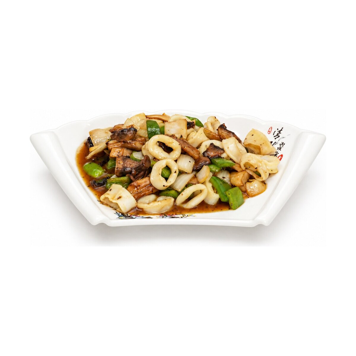 קלמארי מוקפץ ברוטב שעועית שחורה — Wok-Fried Squid in Black Bean Sauce